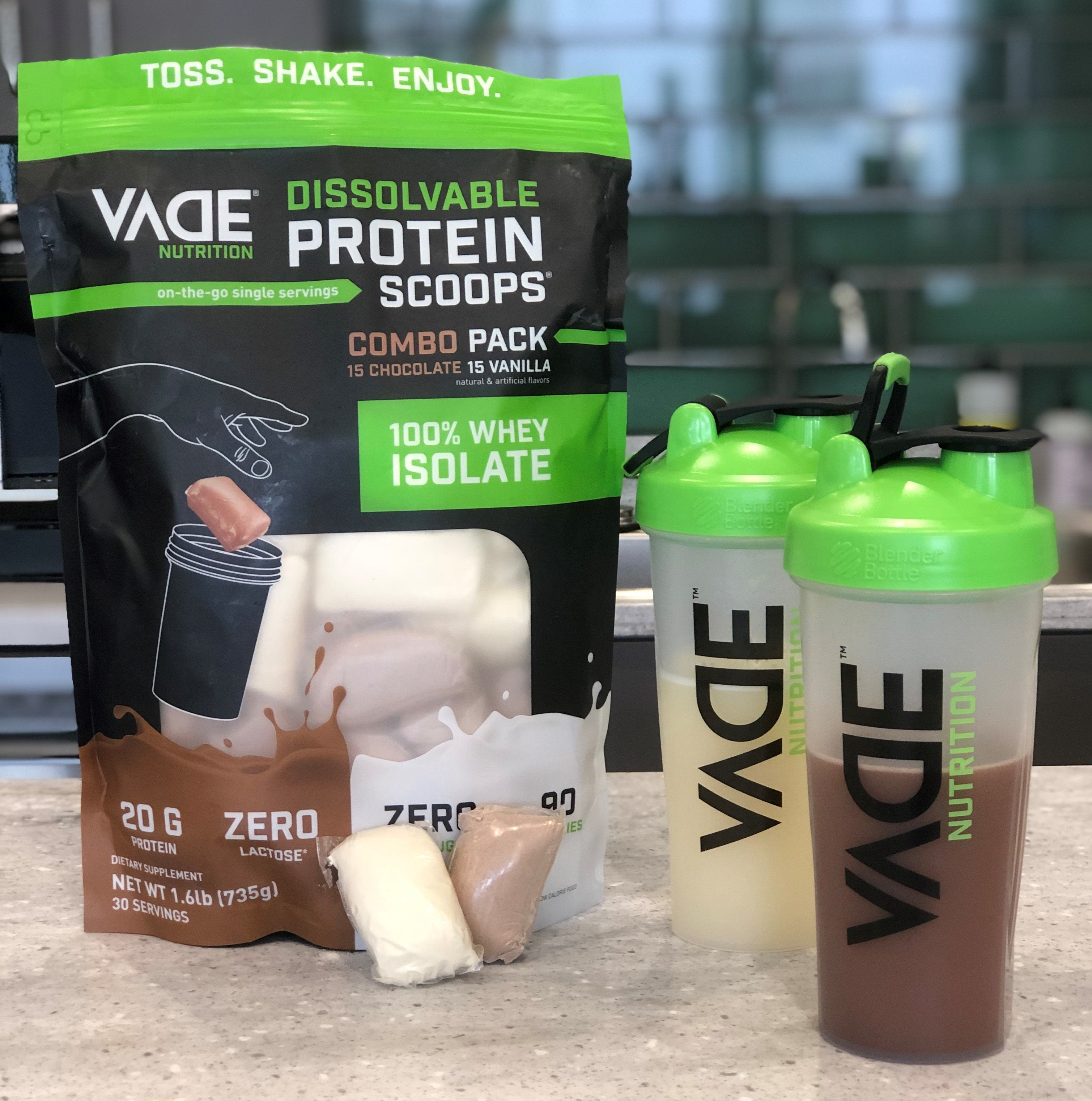 As protein category crowds, start-up Vade Nutrition shakes things up with  dissolvable scoop 'pods