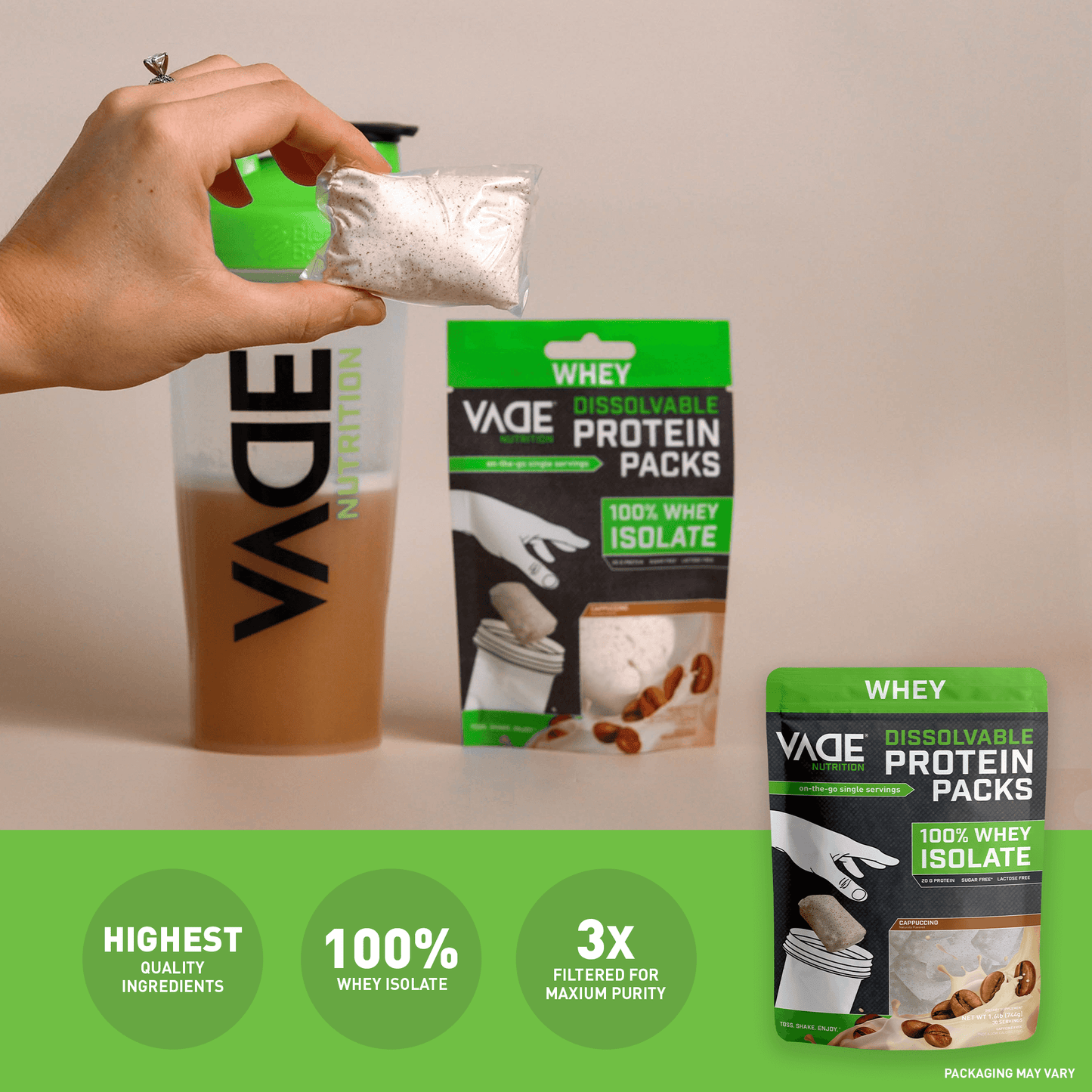 100% WHEY ISOLATE PROTEIN CAPPUCCINO