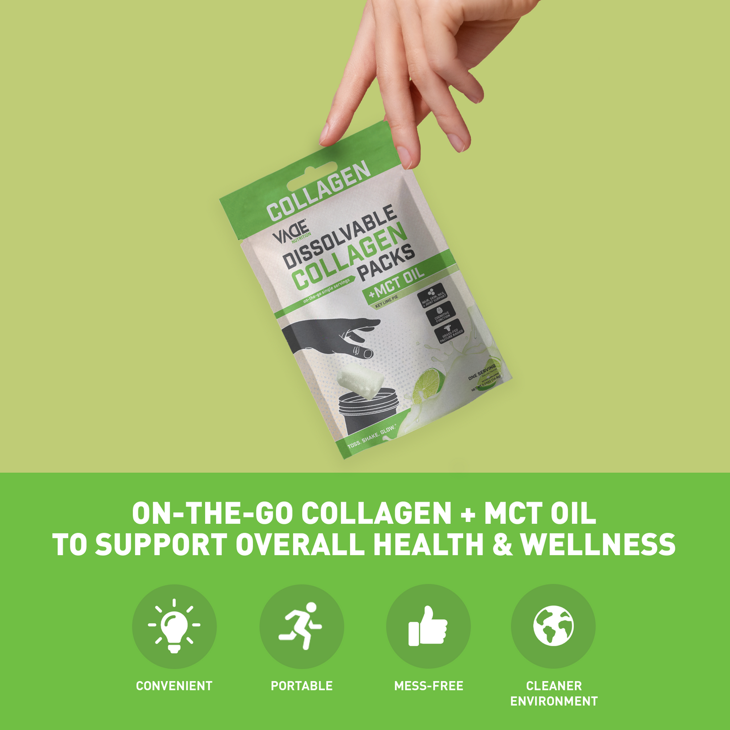 COLLAGEN + MCT OIL KEY LIME PIE TRAVEL PACKS