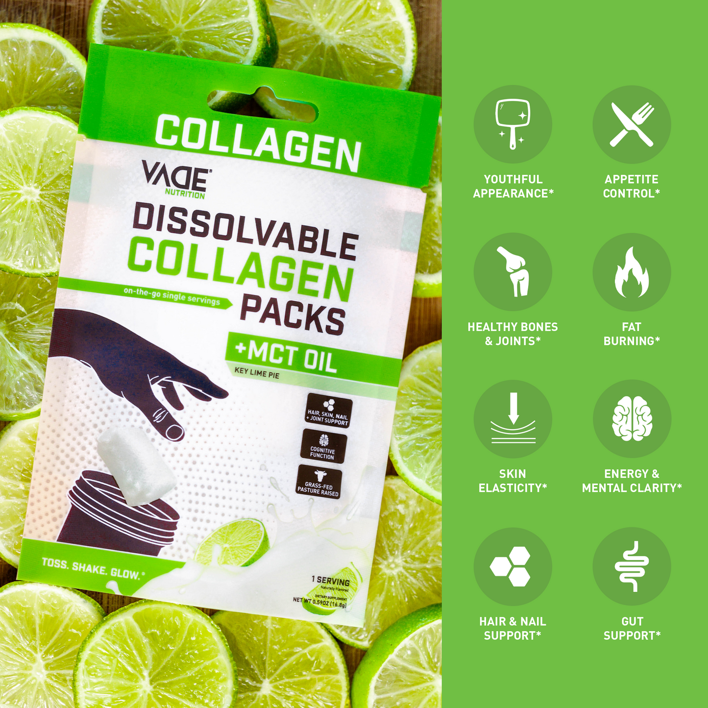 COLLAGEN + MCT OIL KEY LIME PIE TRAVEL PACKS