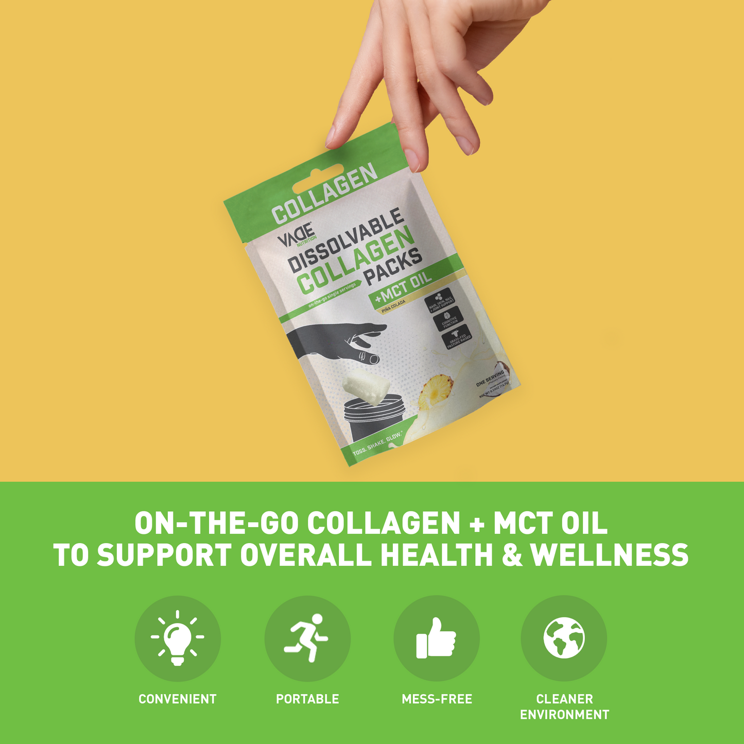 COLLAGEN + MCT OIL PIÑA COLADA TRAVEL PACKS