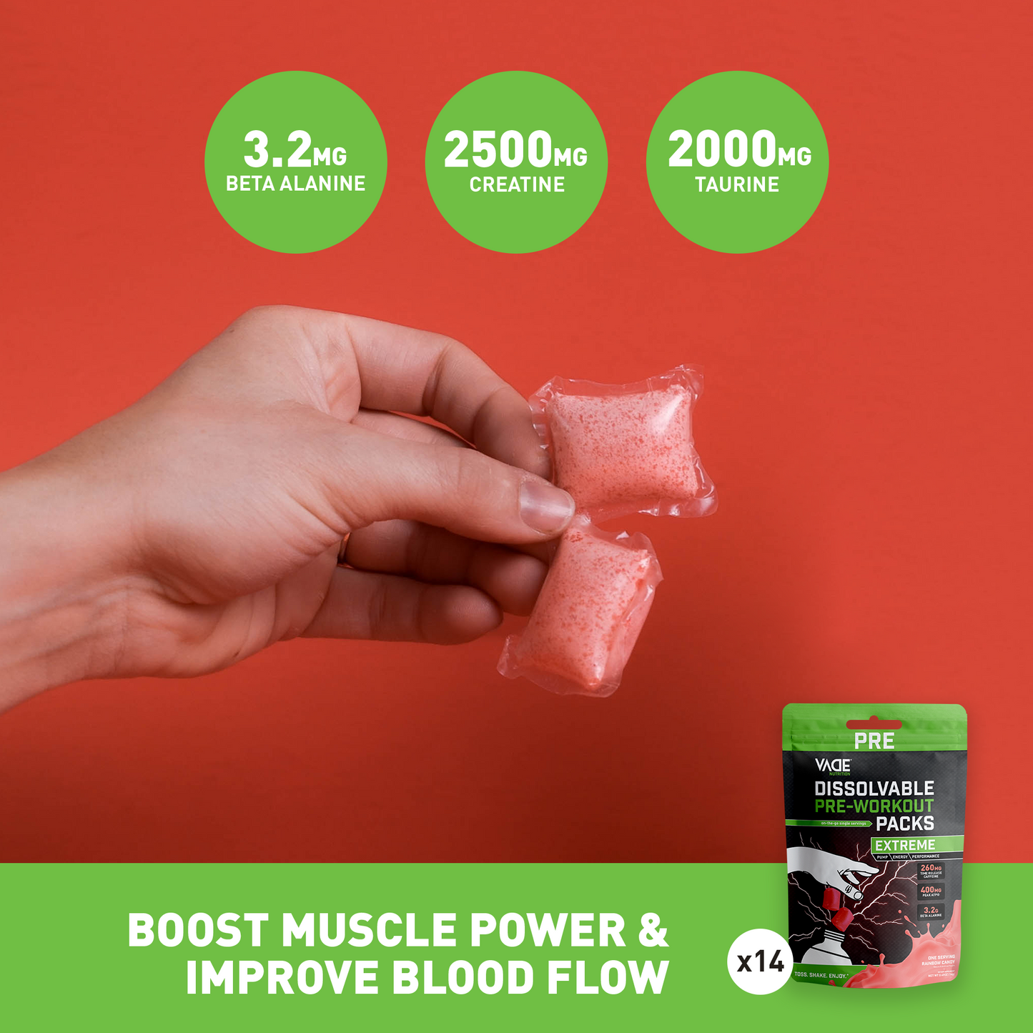 EXTREME PRE-WORKOUT RAINBOW CANDY TRAVEL PACKS