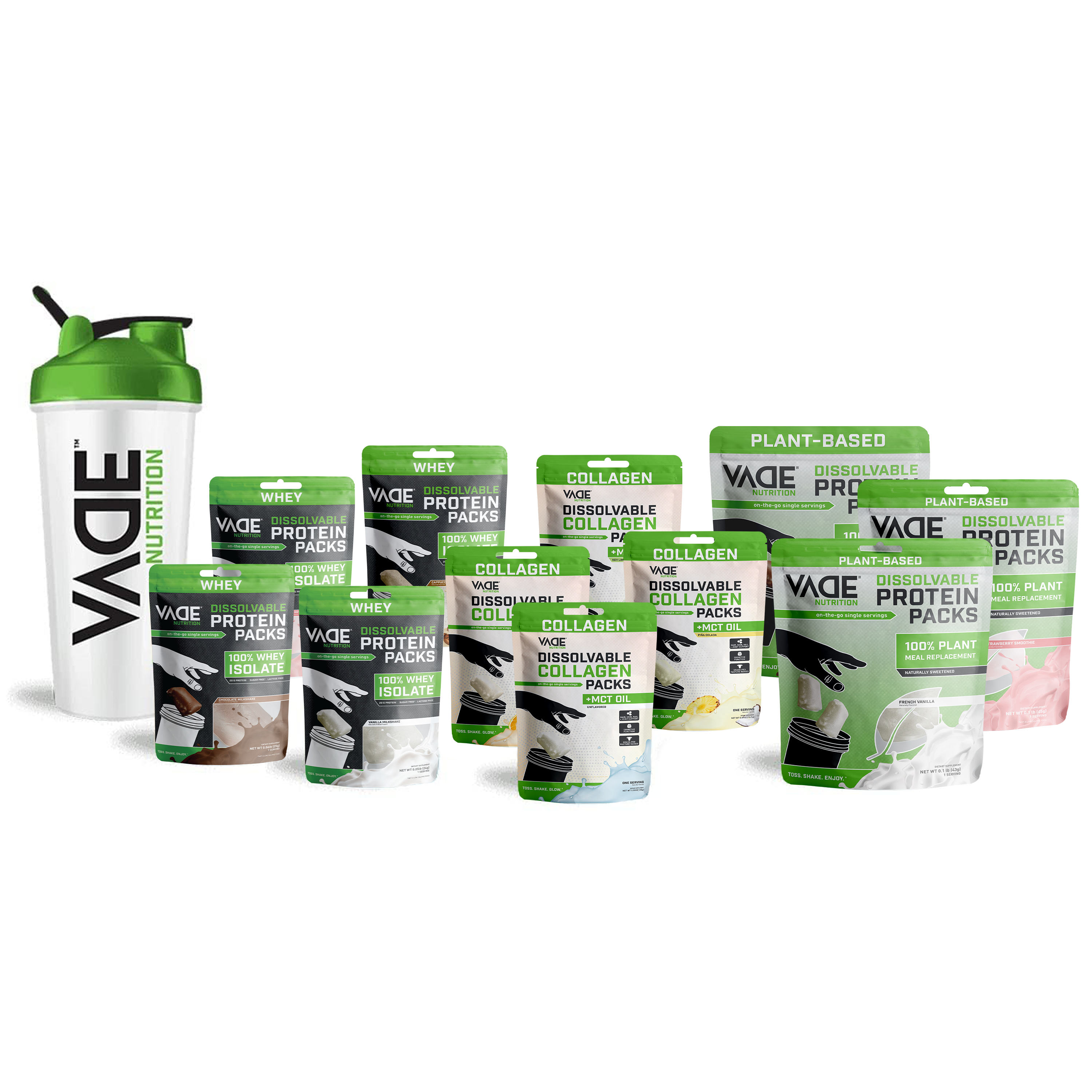 Organic Plant Protein Starter Bundle with Blender Bottle