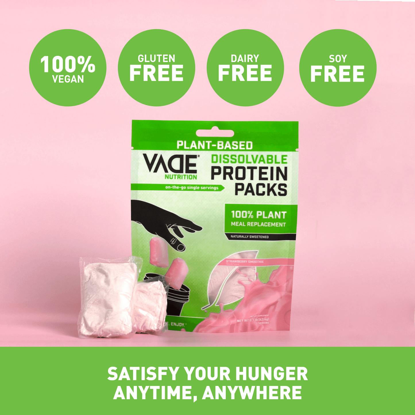 PLANT-BASED MEAL REPLACEMENT STRAWBERRY SMOOTHIE