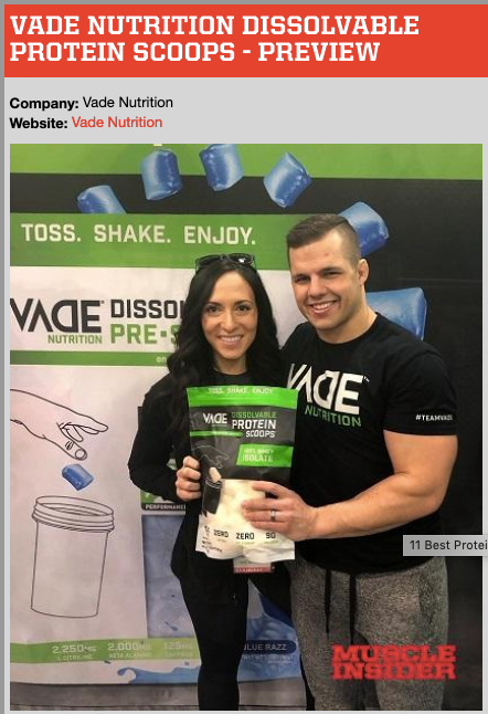 Muscle Insider | VADE Nutrition Dissolvable Protein Scoops