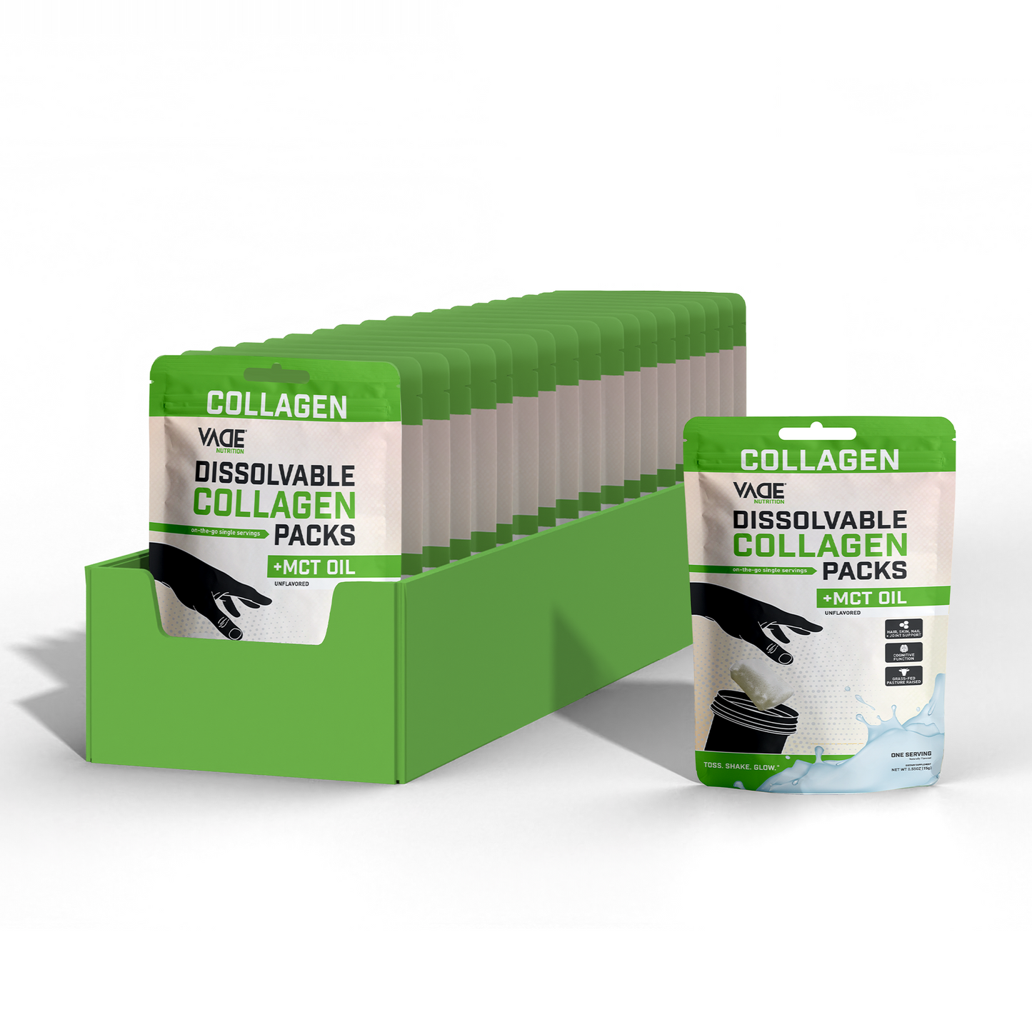 COLLAGEN + MCT OIL UNFLAVORED TRAVEL PACKS