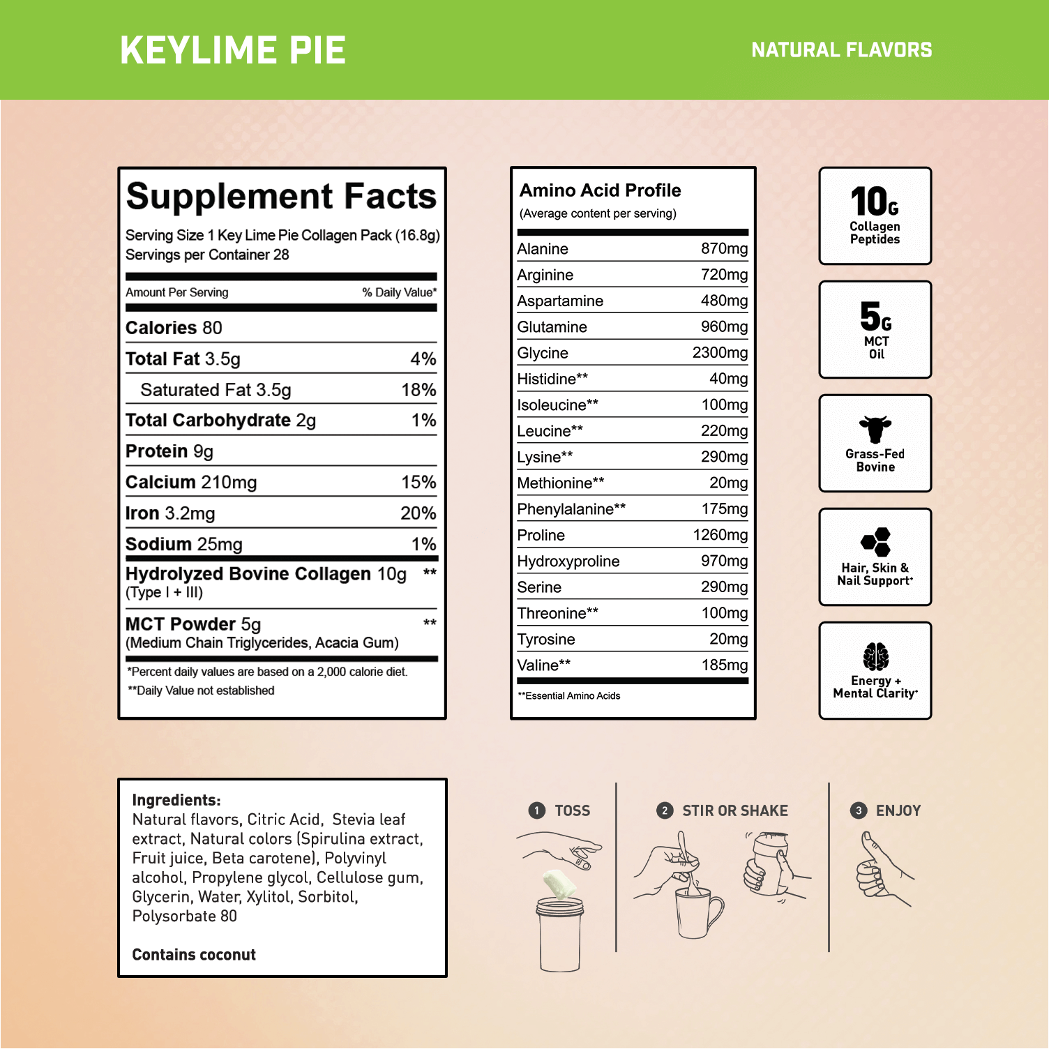 KEY LIME PIE 28 Servings