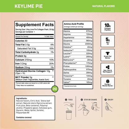 KEY LIME PIE 20 Serving Travel Pack