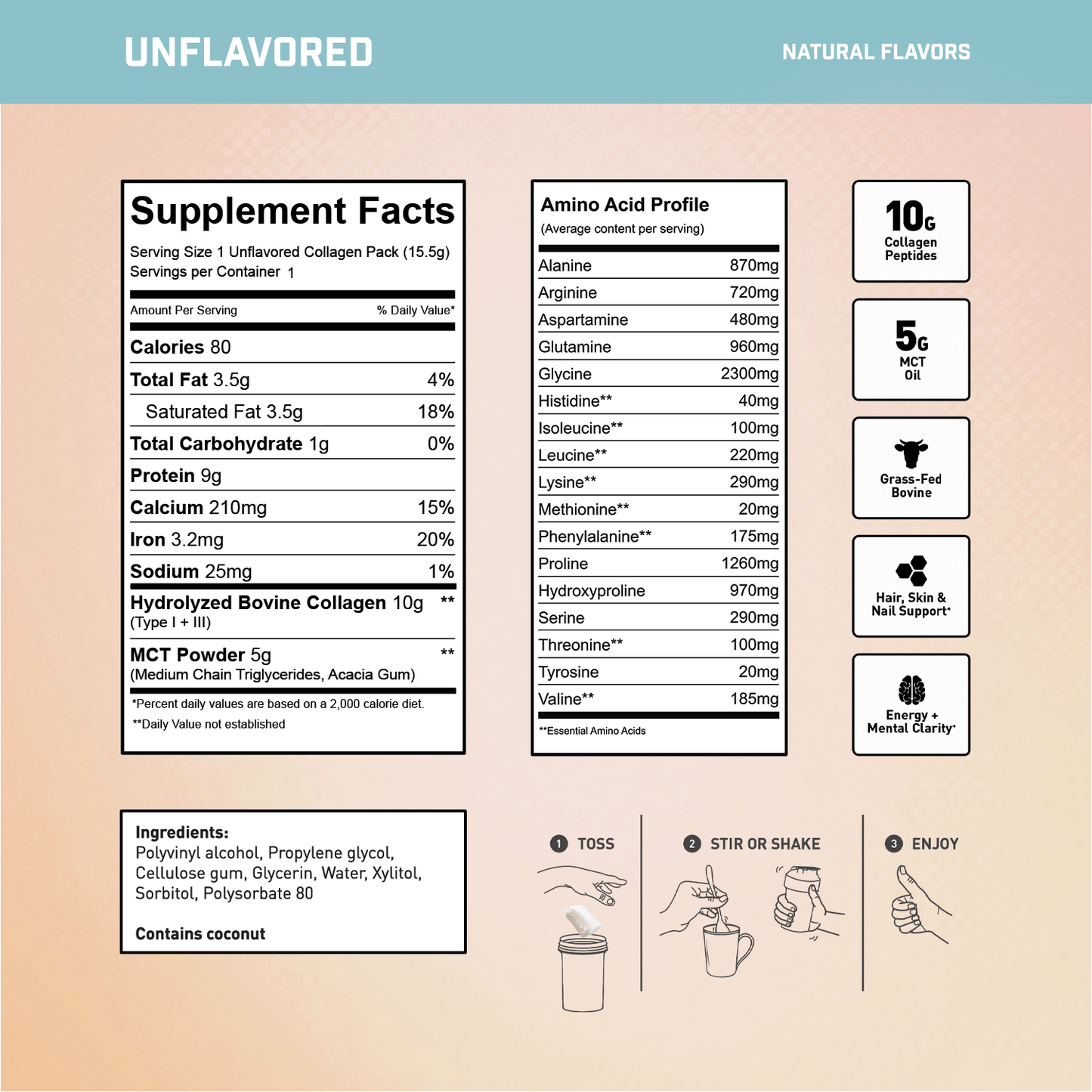 UNFLAVORED 1 Serving