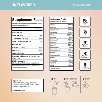 UNFLAVORED 28 Servings