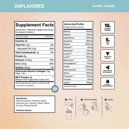 UNFLAVORED 20 Serving Travel Pack