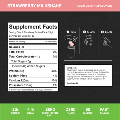 STRAWBERRY MILKSHAKE 30 Servings