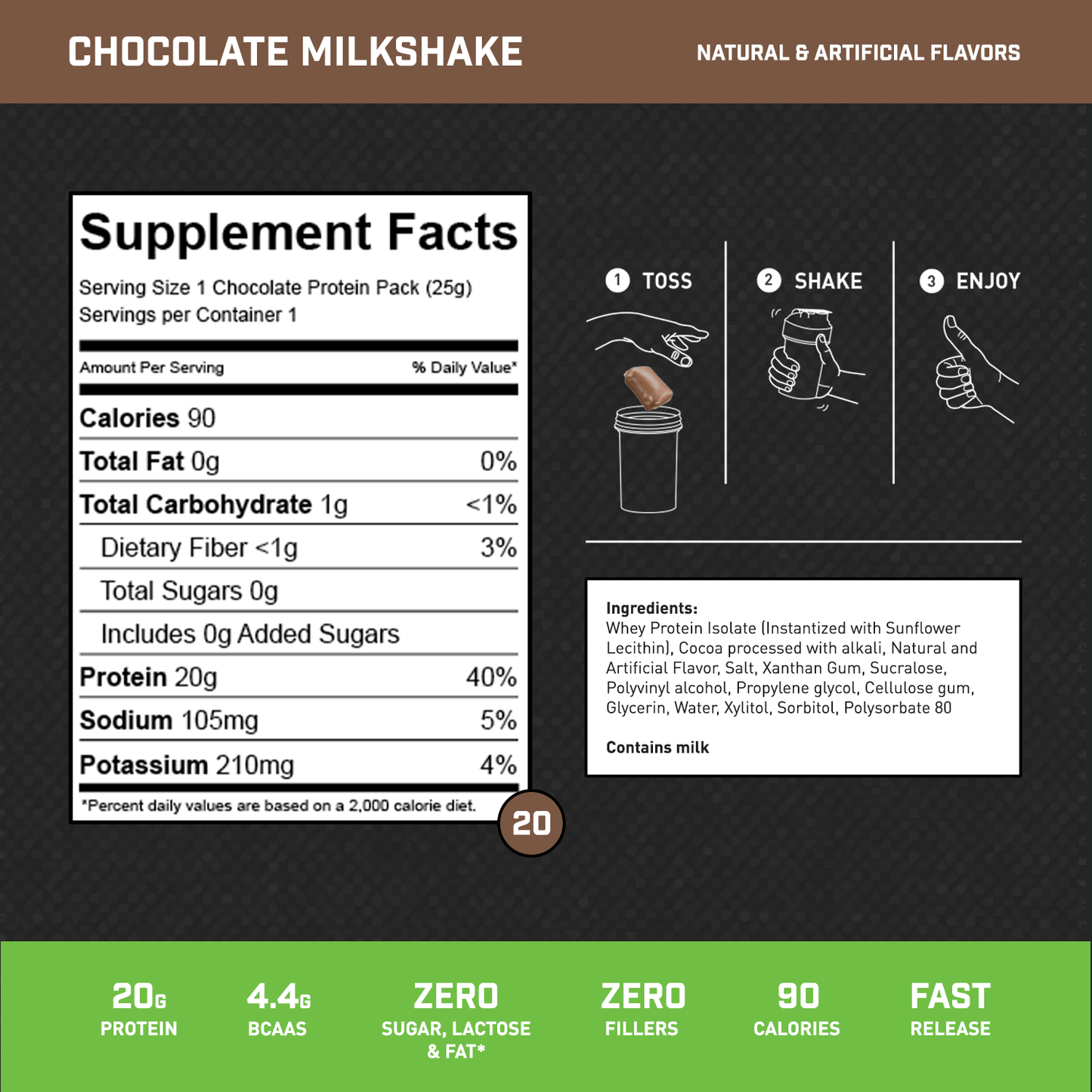 100% WHEY ISOLATE PROTEIN