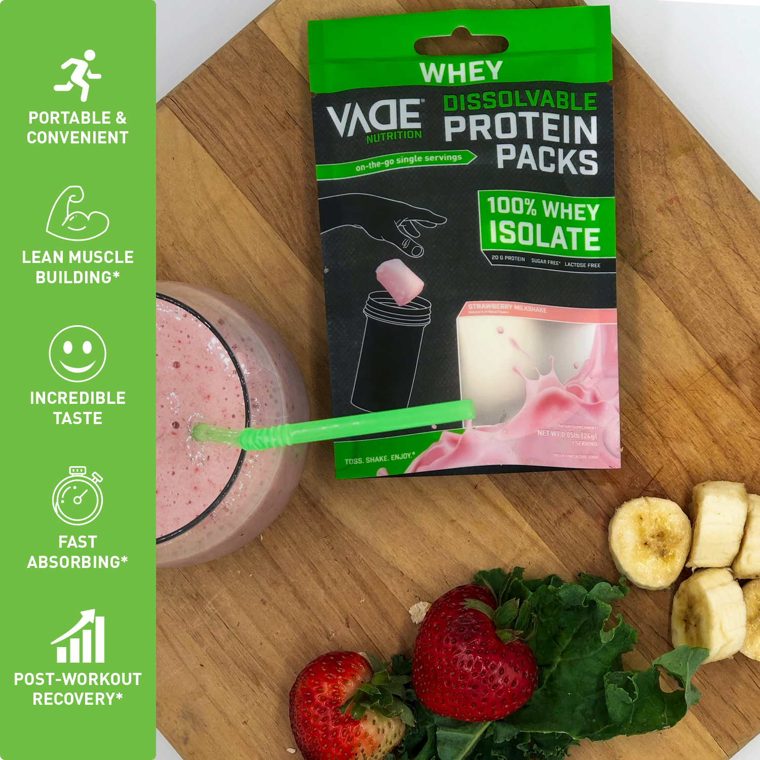 VADE Nutrition 100% Whey Isolate Protein – JackedPack
