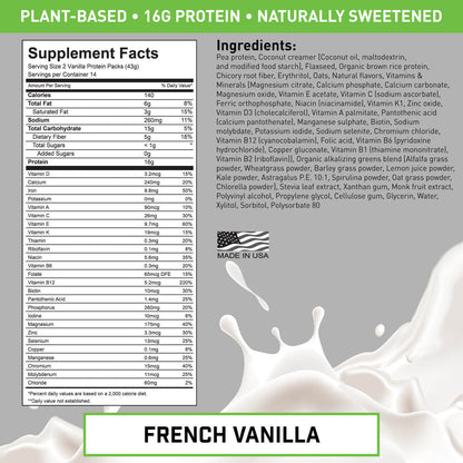 PLANT-BASED MEAL REPLACEMENT FRENCH VANILLA