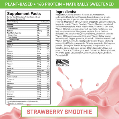 PLANT-BASED MEAL REPLACEMENT STRAWBERRY SMOOTHIE