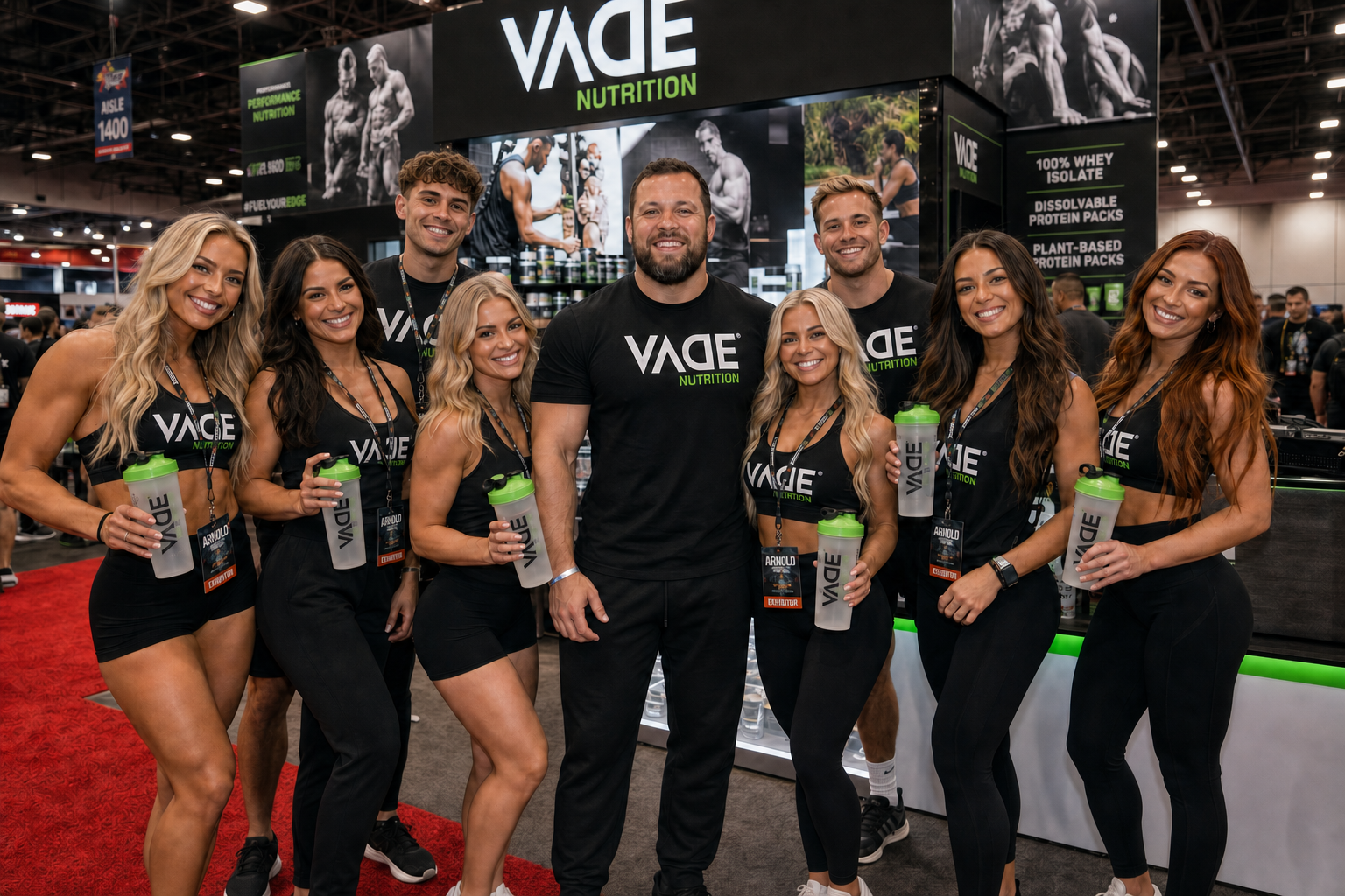 VADE creators at a fitness expo